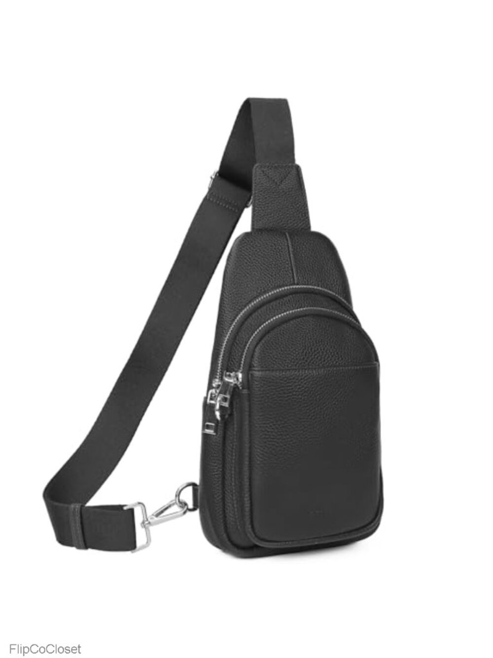 Genuine Leather Sling Bag Anti-Theft Crossbody RFID Travel Purse